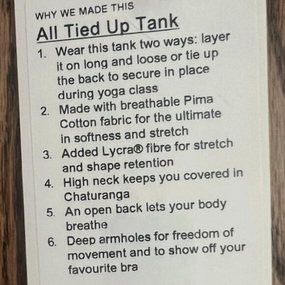 Lululemon All Tied Up Tank So Merlot - Picture 8 of 8